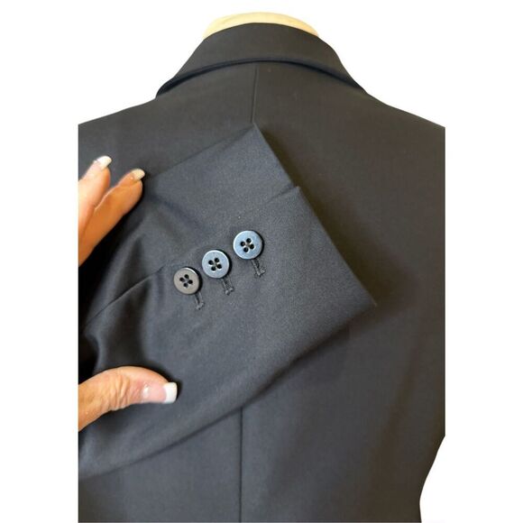 Chico’s Classic Black Single Button Blazer Sz. S Lined Professional Career - Picture 5 of 7